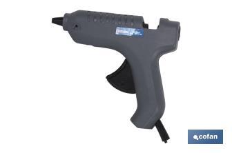 Pistola elettrica per colla a caldo Ø 12 mm | Pistola per silicone caldo | Sistema di temperatura costante a 165 °C - Cofan