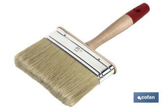 Natural bristle paint brush | Professional quality for paint works | Fine and soft finish - Cofan