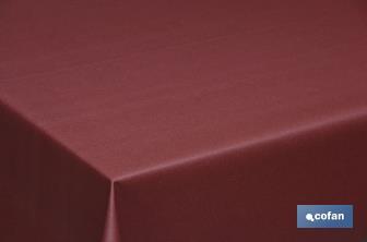 Resin-coated tablecloth | Available in different sizes | Colour: Maroon - Cofan