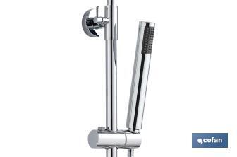 Shower column with mixer tap | 5 Pieces | Chrome-plated ABS - Cofan