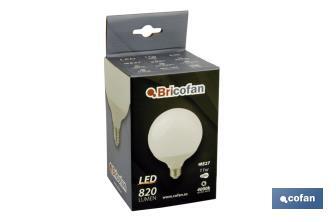 Globe light bulb | Cold light 4000° Kelvin and 15W | Thread E27 - Cofan