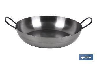 Polished steel Lyonnaise frying pan | Traditional Format | Rust resistant - Cofan