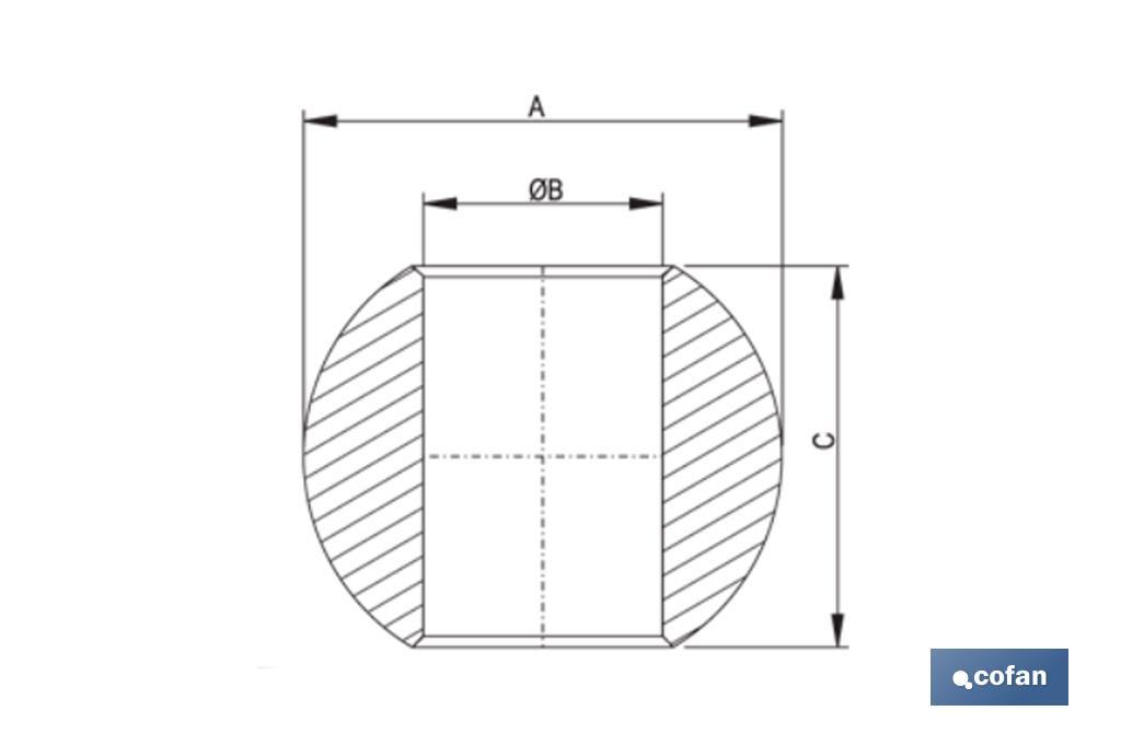 Boule d'attelage rapide | Pour Rotule du Bras Inférieur - Cofan