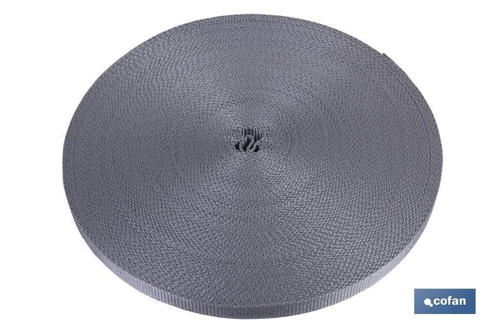 Rollo cinta persiana 14mm x 50m gris - Cofan