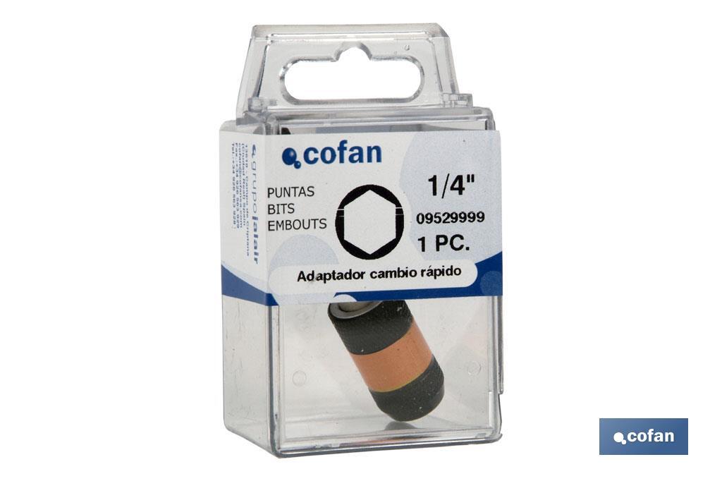 Quick change bit holder adapter - Cofan