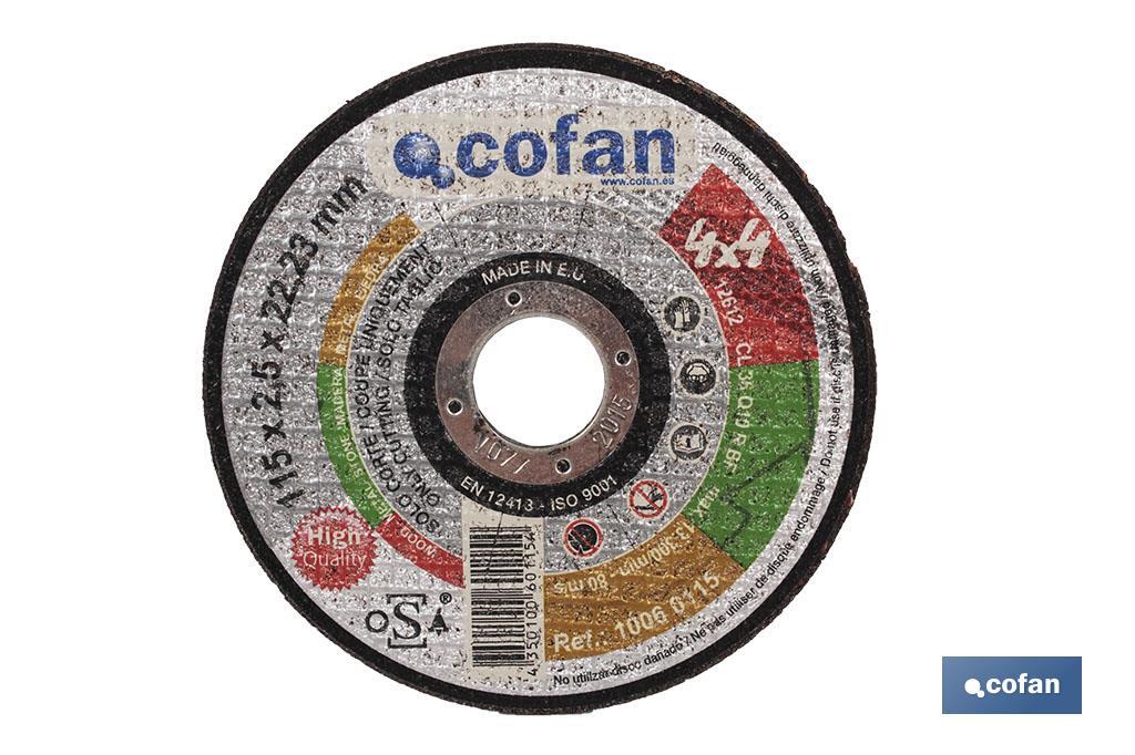 Disques De Coupe 4 X 4 - Cofan