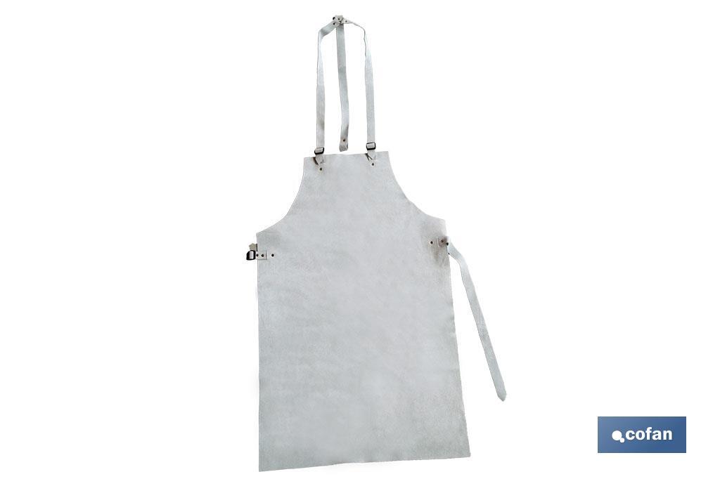 Welding apron | Split suede | Size: 90 x 55cm | Safety welding apron - Cofan