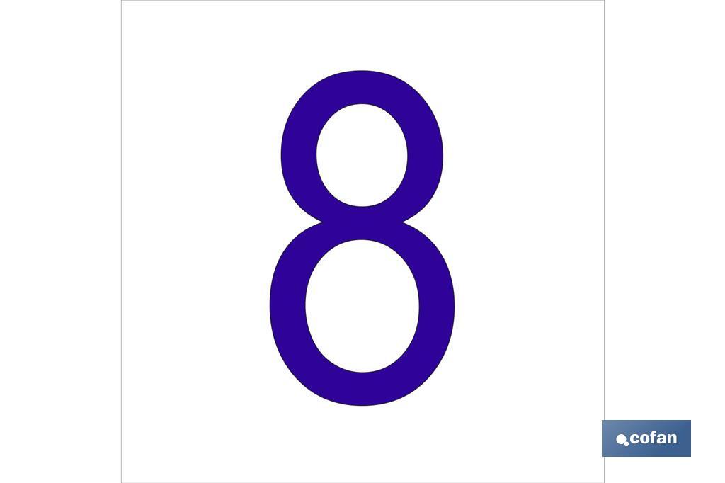 8 Número en glasspack - Cofan