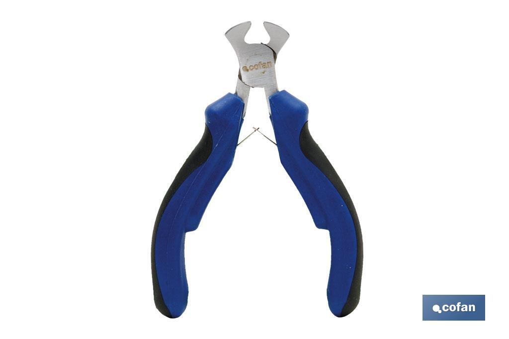 Mini diagonal pliers | Chrome-vanadium steel | Length: 4" - Cofan