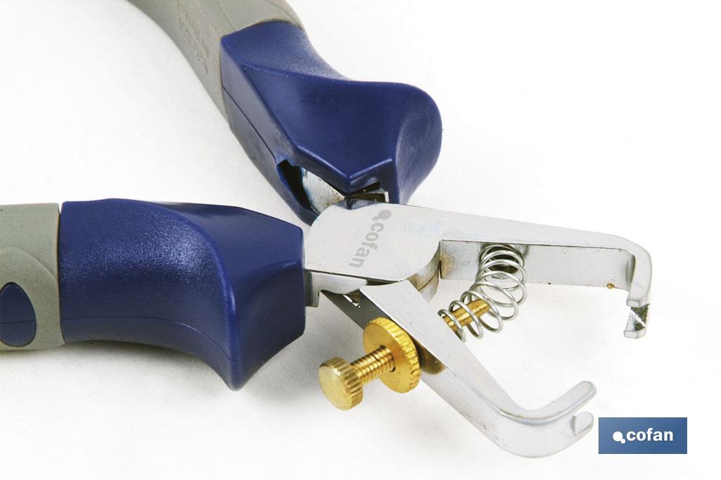High performance hose clamp pliers | Electrician pliers with ergonomic handle | Size: 160mm - Cofan