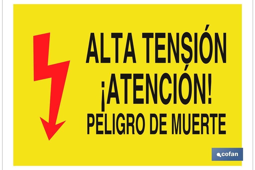 Haute tension attention danger de mort - Cofan