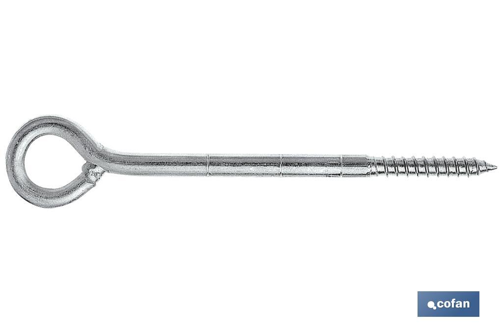 Anclaje o argolla metálica para andamios | Con medidas de 12 mm de diámetro | Longitud desde 90 hasta 160 mm - Cofan