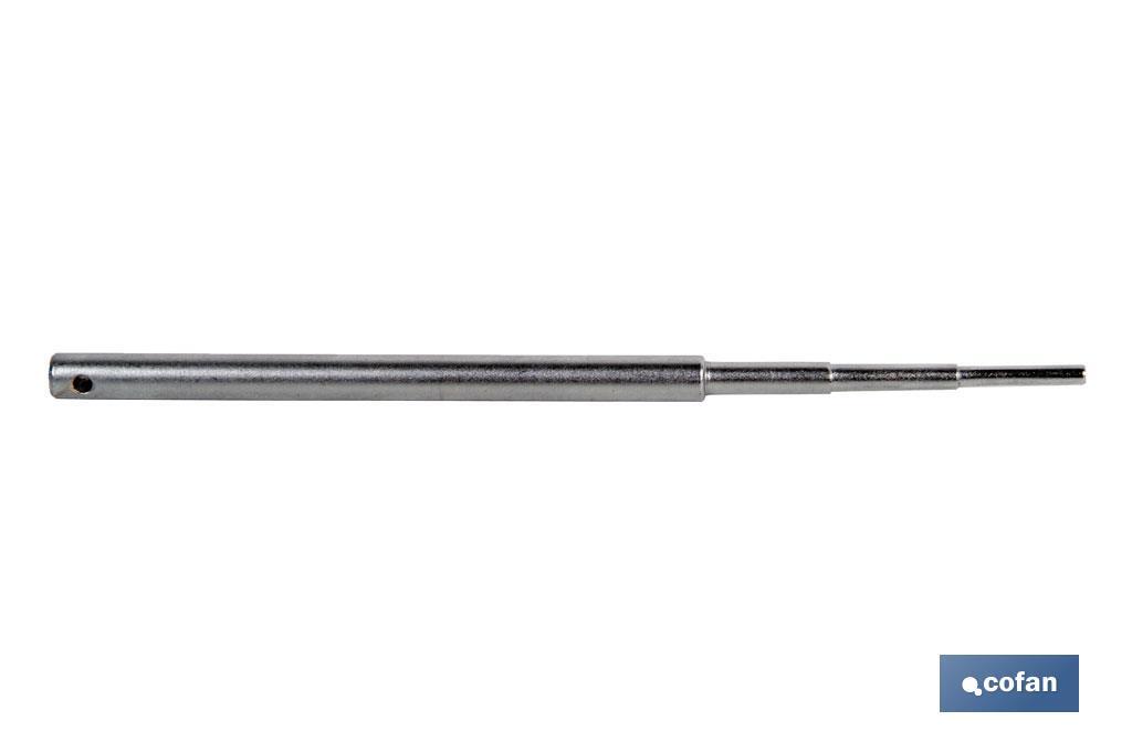 Steel tommy bar for box spanners | Chrome-vanadium | Available sizes from 6 to 19 - Cofan