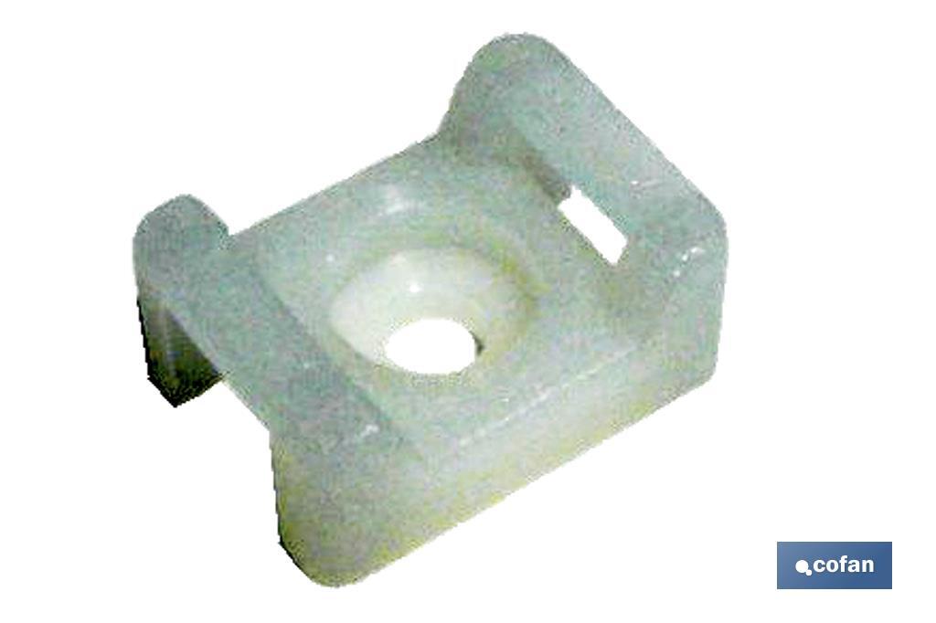 Screw base for cable ties - Cofan