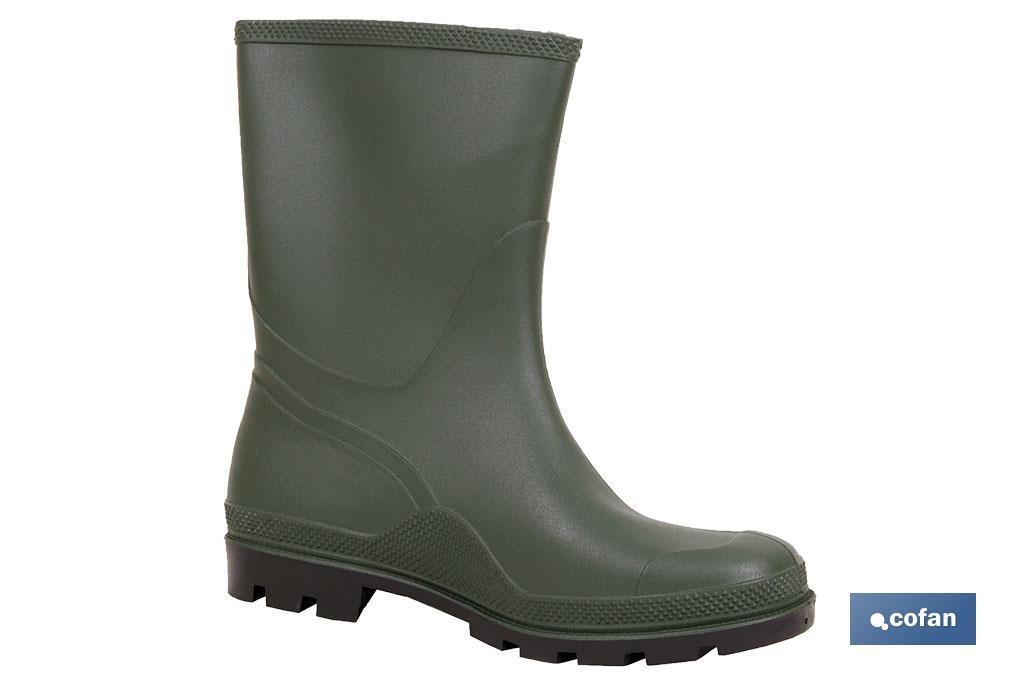 Rain Boot | Half-Cut Rain Boot | PVC | Green | Non-slip sole - Cofan