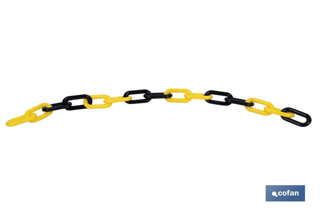 Plastic chain - yellow/black - Cofan