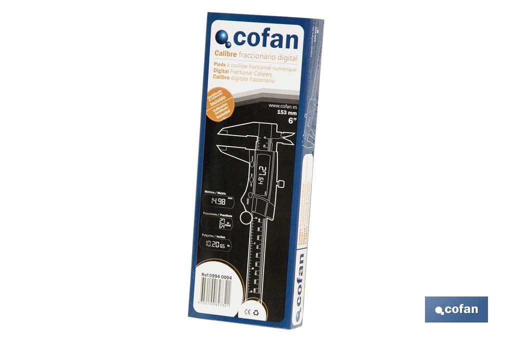 Digital fractional Stainless steel Caliper - Cofan