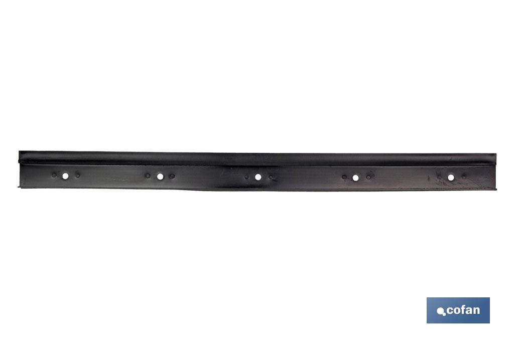 Metal holding rail for storage bins, Súper Model | Product dimensions: 495 x 40mm | Galvanised steel - Cofan