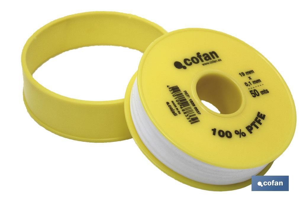 Rolo PTFE de 19mm x 0,10mm - Cofan