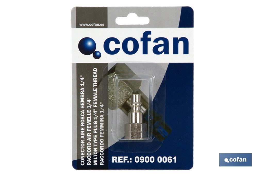 Female thread air connector - Cofan