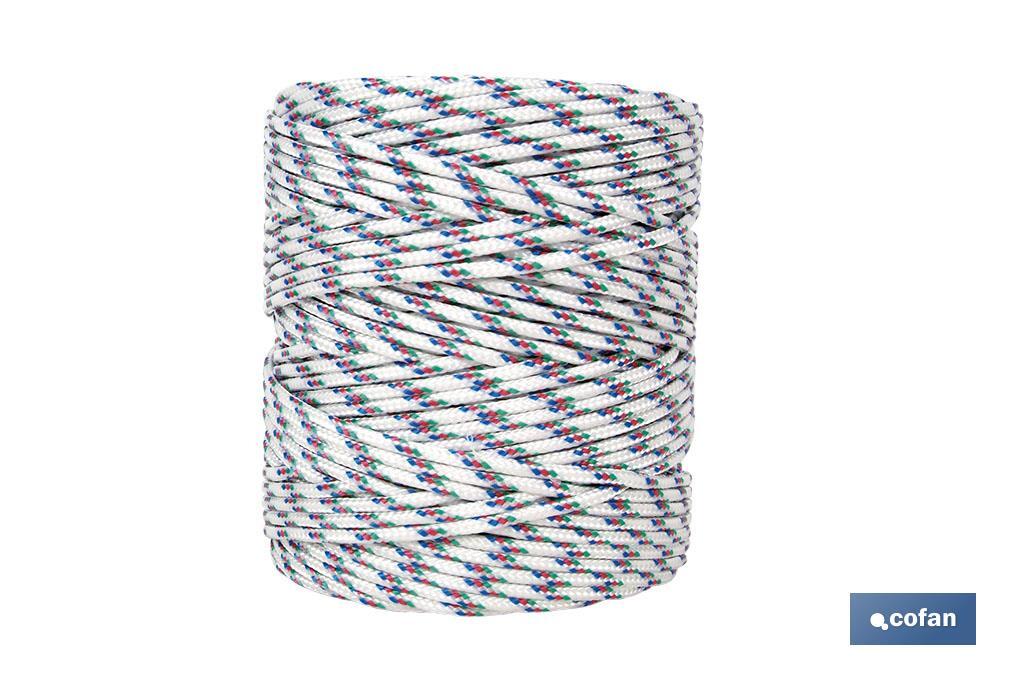 Polypropylene twisted cord (Sun blinds) 5mm Tricolor - Cofan