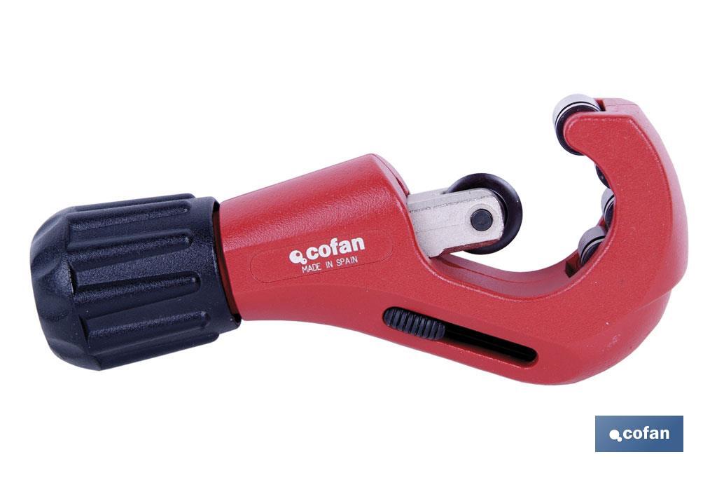 Pipe cutter with 4 rollers | Available in two diameters | Instant Change System (ICS) - Cofan