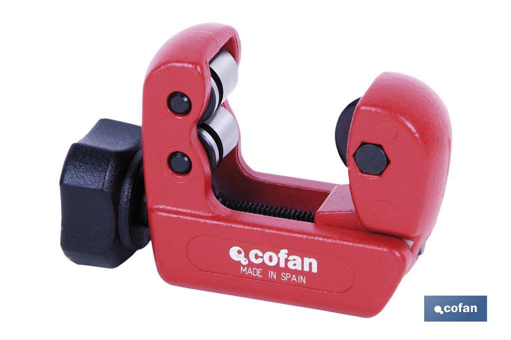 Mini pipe cutter, Zamak Model | Available in two diameters | Instant Change System (ICS) - Cofan