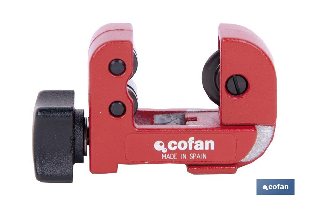 Mini pipe cutter, Zamak Model | Available in two diameters | Instant Change System (ICS) - Cofan