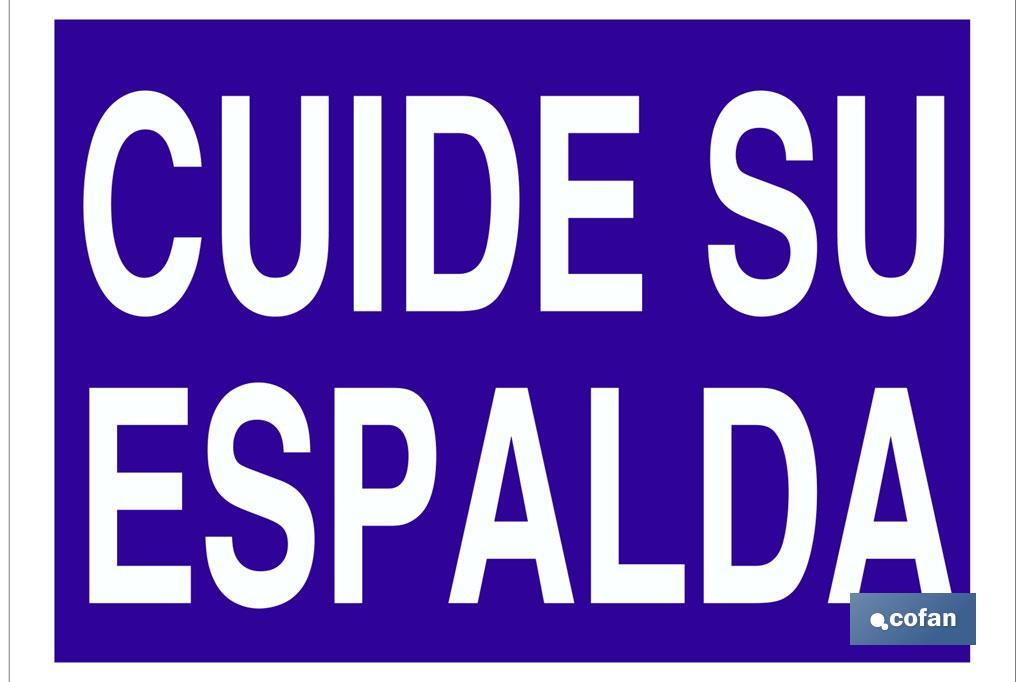 Cuide su espalda - Cofan