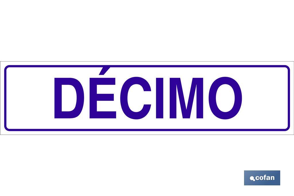 Décimo - Cofan