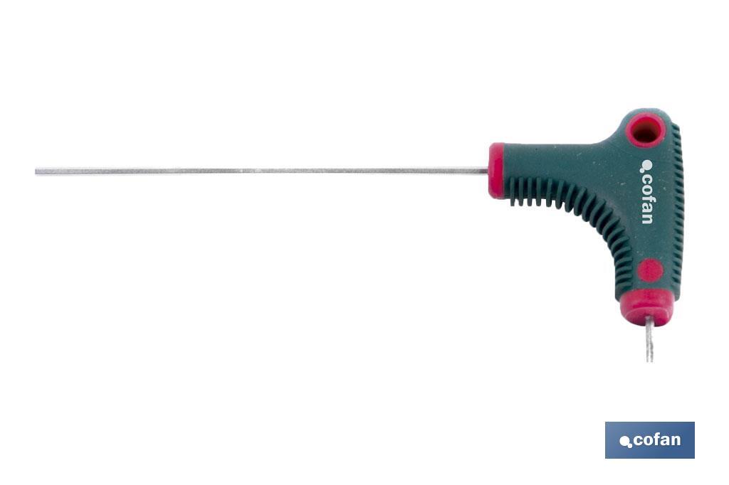 Hex Allen screwdriver | With T-handle | Available Allen head screw from H2 to H8 - Cofan