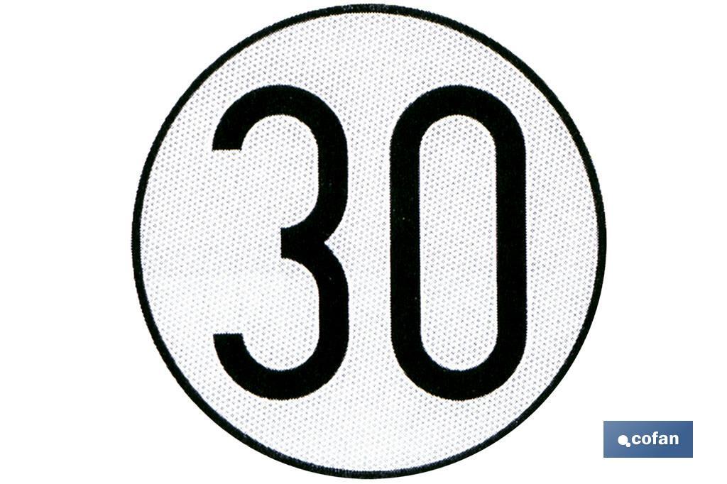 V-4 - Geschwindigkeitsbegrenzungsschild (30 km/h) - Cofan