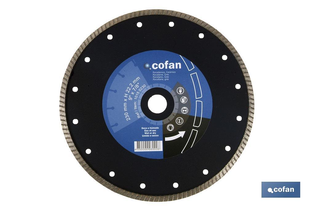 Diamon discs "Extra thin" special for porcellanic material - Cofan