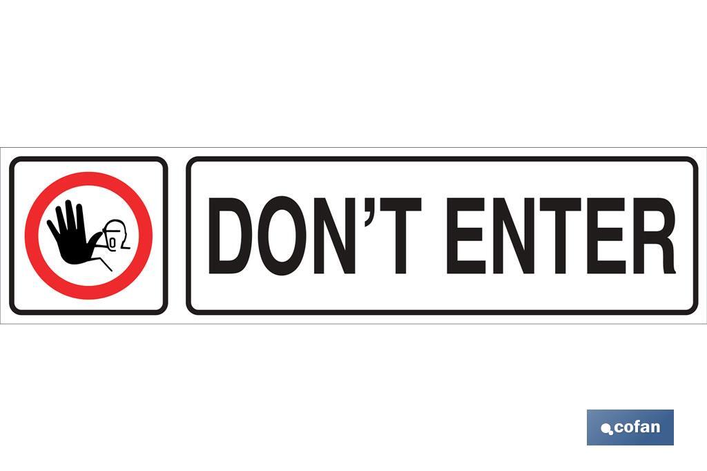 Dont enter - Cofan