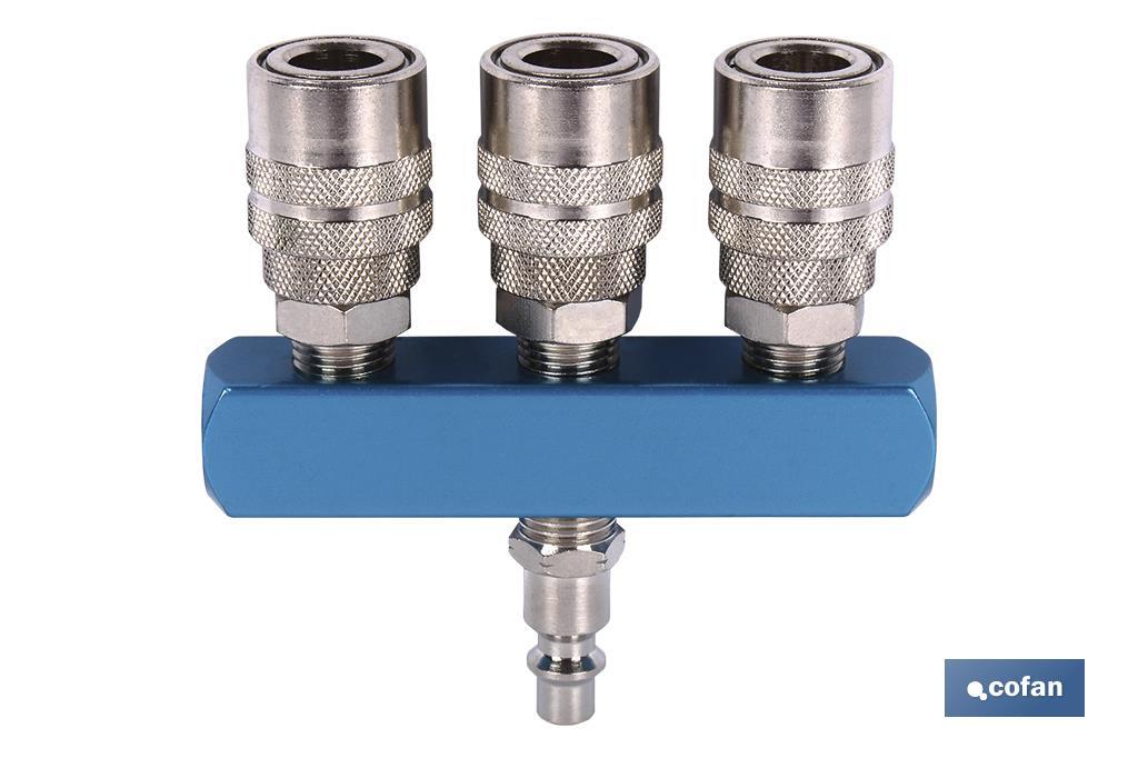 3-Fach-Schnellverschlusskupplung - Cofan
