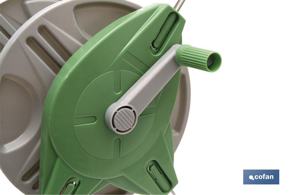 Hose reel with wheels | Completely portable accessory | Easy and convenient to carry - Cofan