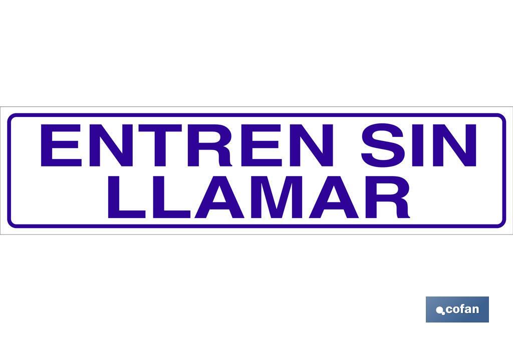 Entren sin llamar - Cofan