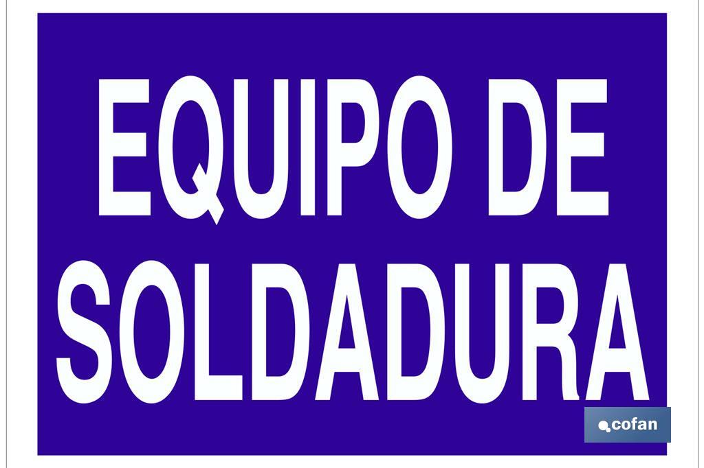 Equipo de soldadura - Cofan