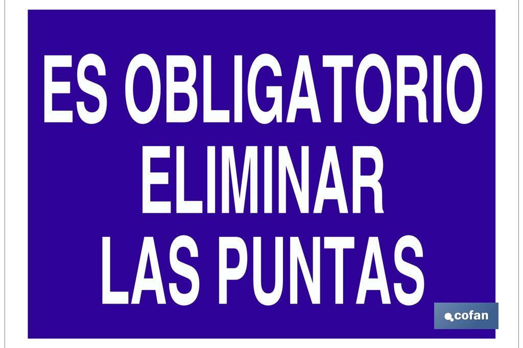 Es obligatorio eliminar las puntas - Cofan