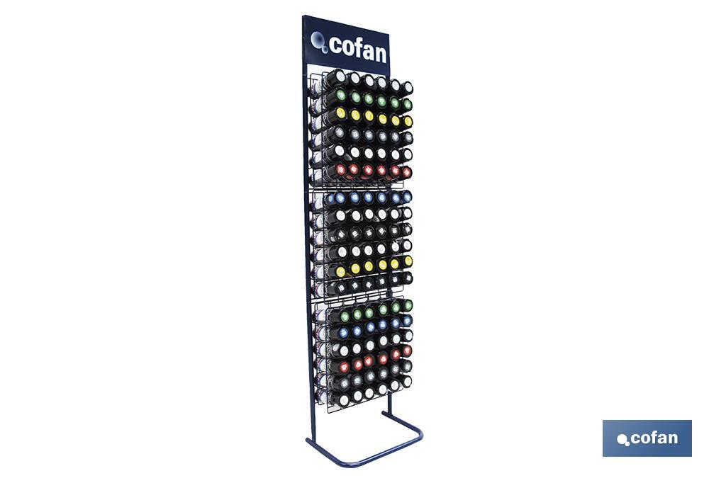 DISPLAY STAND FOR 126 SPRAY CANS - Cofan