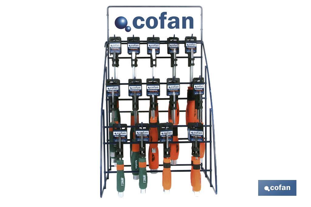 Impact screwdriver display stand  - 45 pcs - Cofan