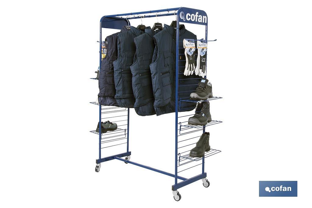 DISPLAY STAND FOR CLOTHES, FOOTWEAR AND GLOVES - Cofan