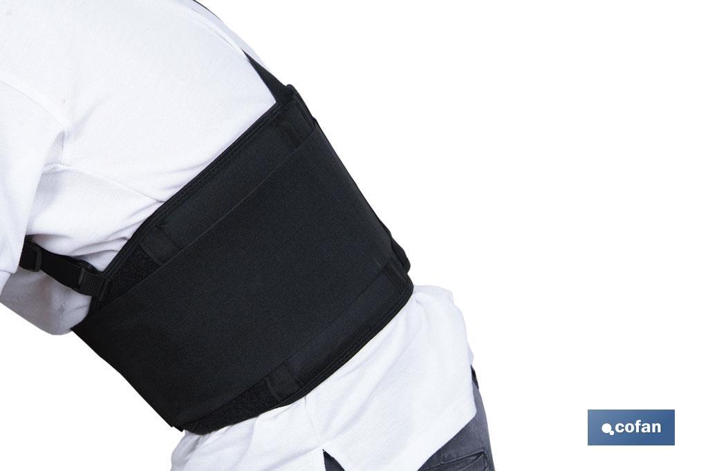 Lower back brace | 2 cross straps | Available in various sizes - Cofan