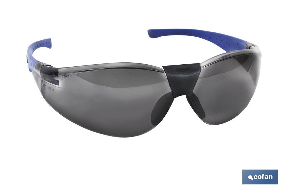 Gafas de Seguridad | Modelo Blue Elastic | UNE-EN 166 F | Lentes de protección Rayos UV - Cofan