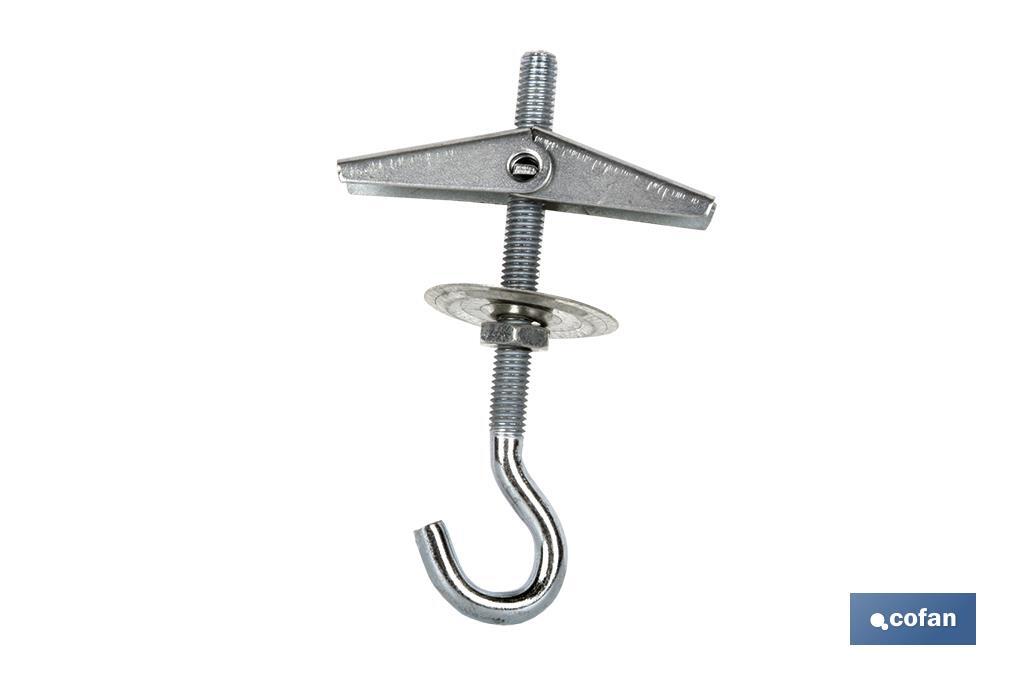 Palomilla con muelle gancho | Métricas Ø 4, 5, 6 y 8 mm | Para hormigón hueco, escayola y cartón yeso - Cofan