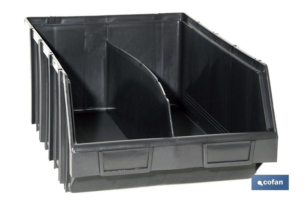 Black storage bin 4.1 - double - Cofan