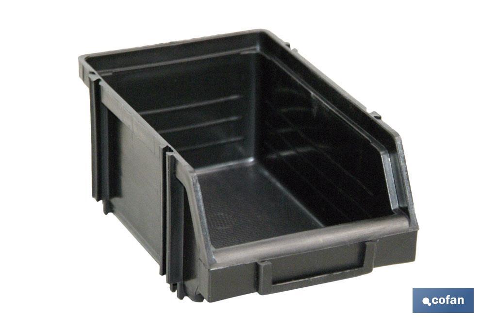 Plastic storage bin | Stackable system | Available in blue and in different sizes - Cofan