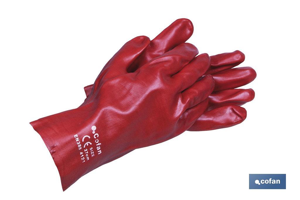 Waterproof PVC gloves 35 cm - Cofan