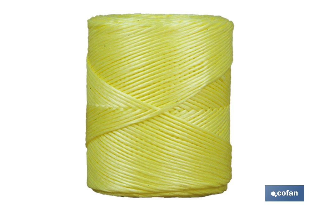 Yellow synthetic raffia thread - Cofan