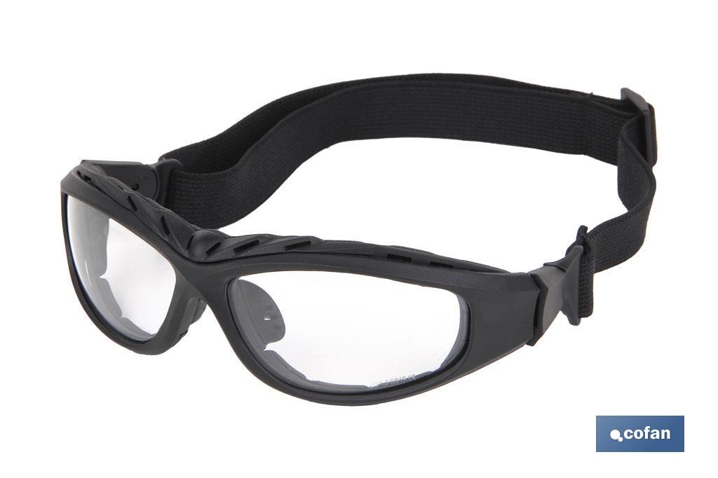 Gafas de seguridad acolchadas | Protección 4 en 1 | Lentes con recubrimiento duro - Cofan